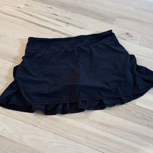 Lululemon Pace Setter Skirt Skort Black Ruffle Size 8-Athletic-Athleisure